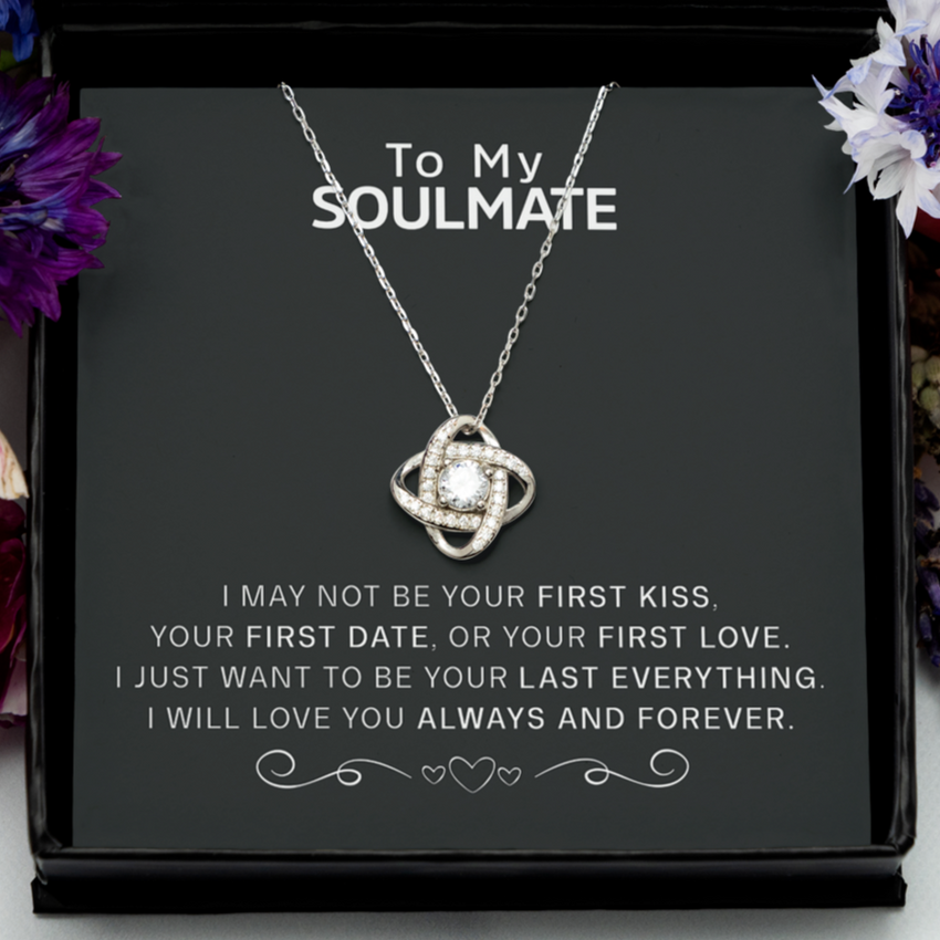 To My Soulmate - Eternal Love Knot Necklace