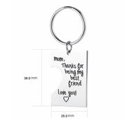 Mom & Daddy to Daughter Keychain/Necklace Trio
