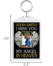  My Angel in Heaven Custom Photo Acrylic Keychain