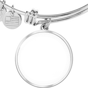 Stainless Silver My Child is My Everything Custom Photo Bangle