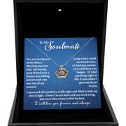 To My Soulmate - Dancing Jewel Crown Necklace