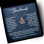 To My Soulmate - Dancing Jewel Crown Necklace