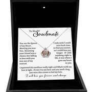 To My Soulmate - Dancing Jewel Crown Necklace